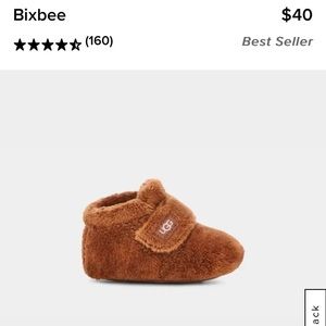 Ugg bixbee baby booties in chestnut.  New in box
